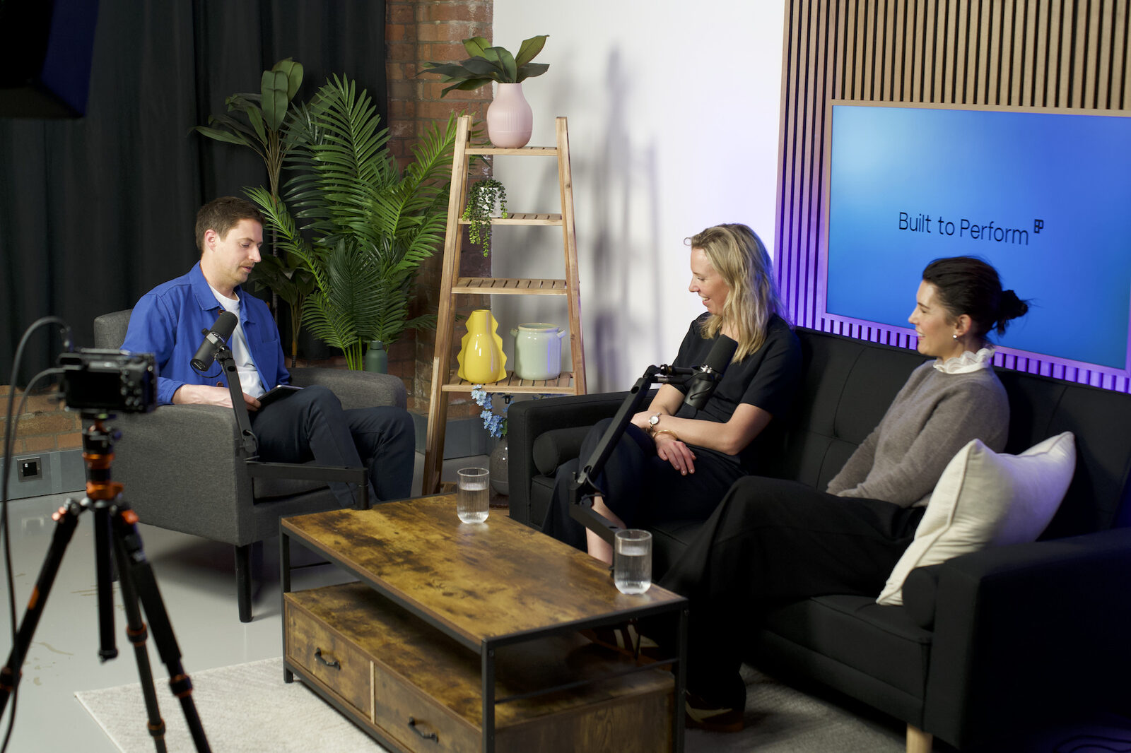 Inside Vertical Drop, a podcast studio for hire in Clerkenwell, central London